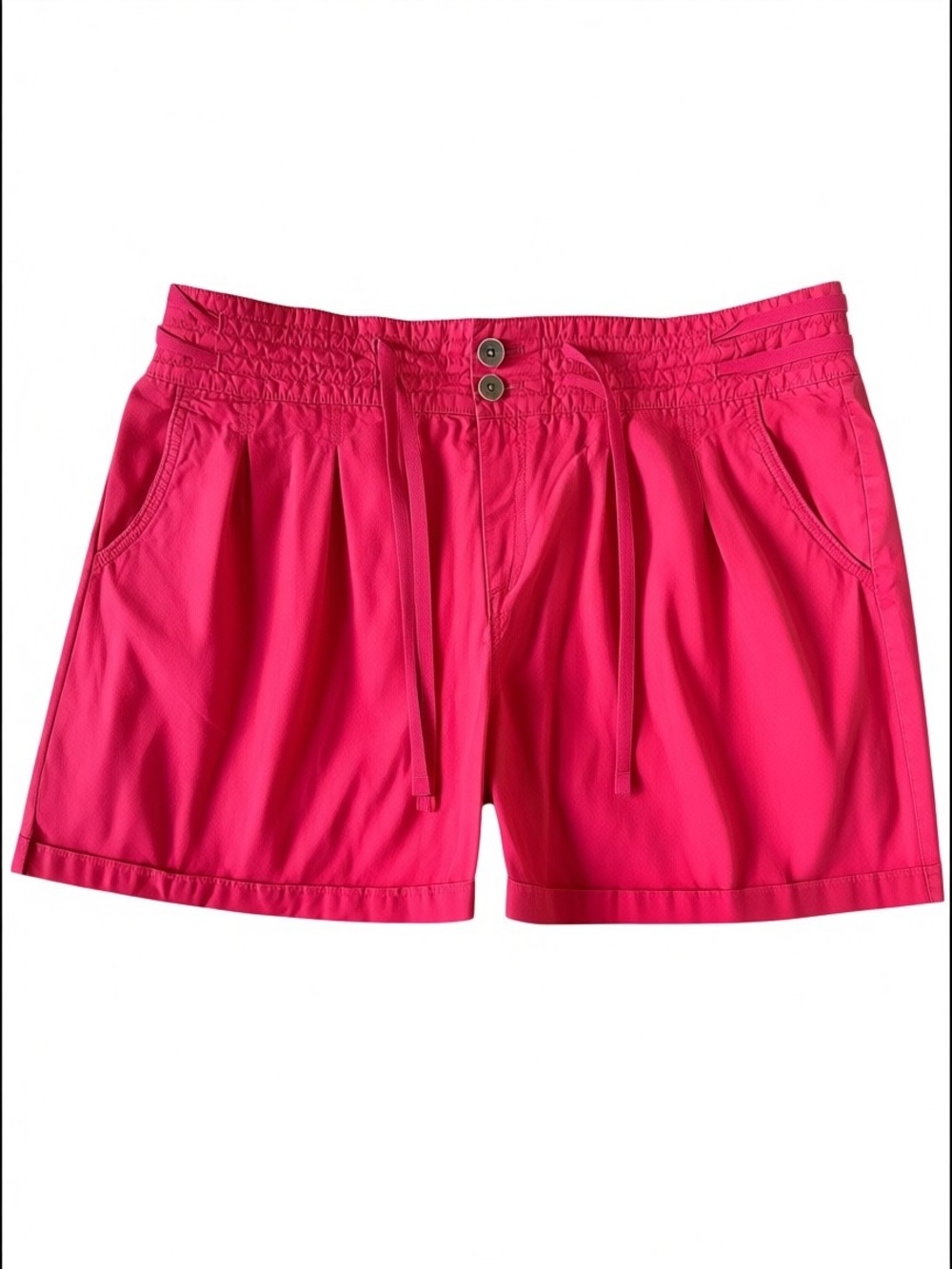 Banana Republic Pink Cotton Drawstring Shorts Women's Size 12